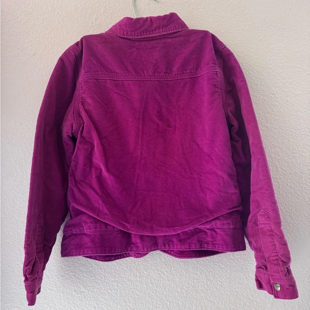 Carhartt‎ Little Girls Purple 100% Cotton Corduroy Jacket Size 8